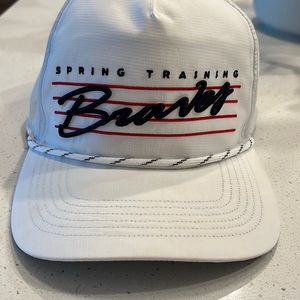 Men's Atlanta Braves '47 White Downburst Hitch Snapback Hat - Spring Training